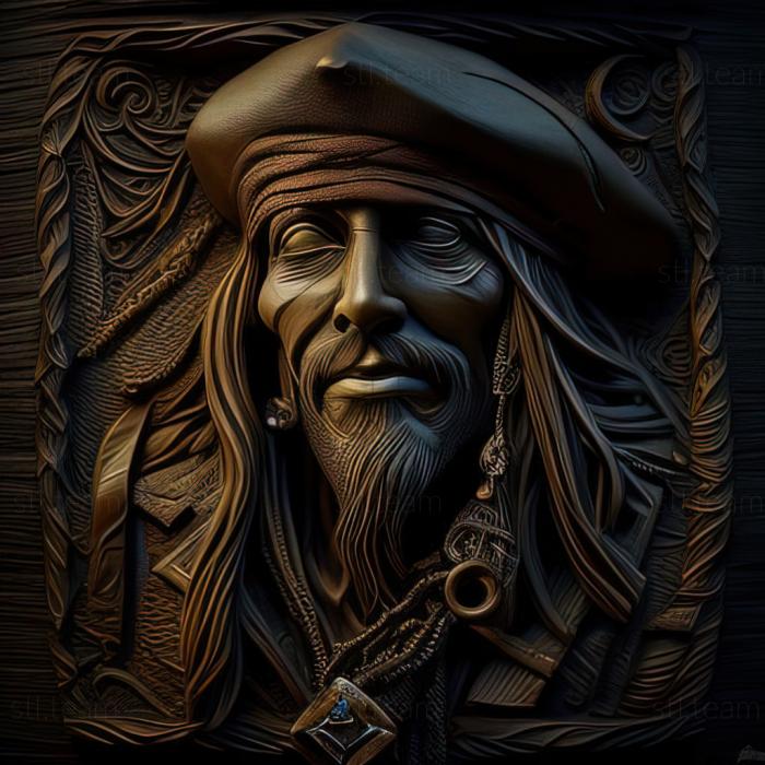 3D model Captain Jack Sparrow (STL)
